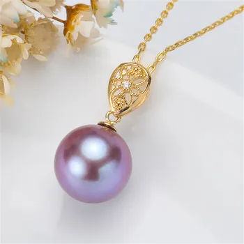 

Retro Hollow Style Metal Yellow gold G18K Tone Bail Connector Pearl Bead Caps Diy Pearl Jewelry Accessories