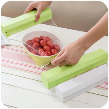 

Fresh-Keeping Film Cutting Box Non-Embroidered Steel Saw Blade Fresh-Keeping Film Cutter With Magnetic Easy To Place Fresh-Keepi