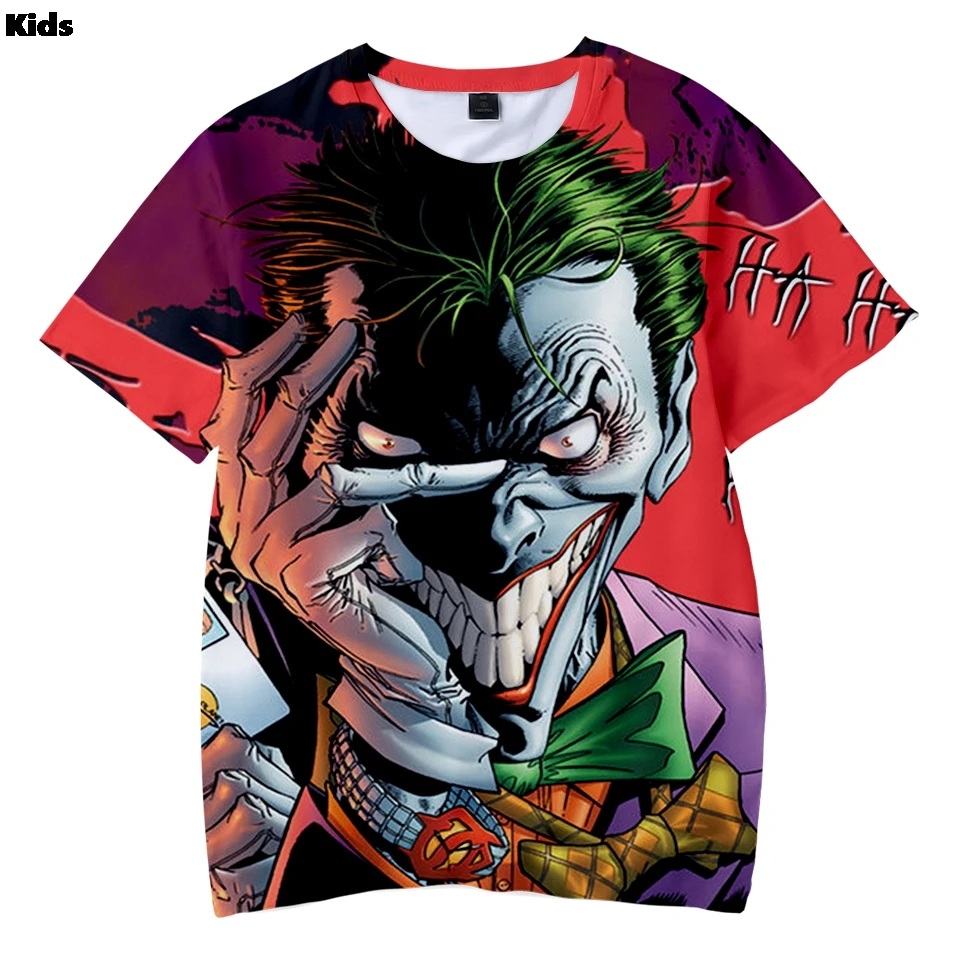 Haha Joker Movies/футболка для мальчиков летняя детская футболка футболки с объемными