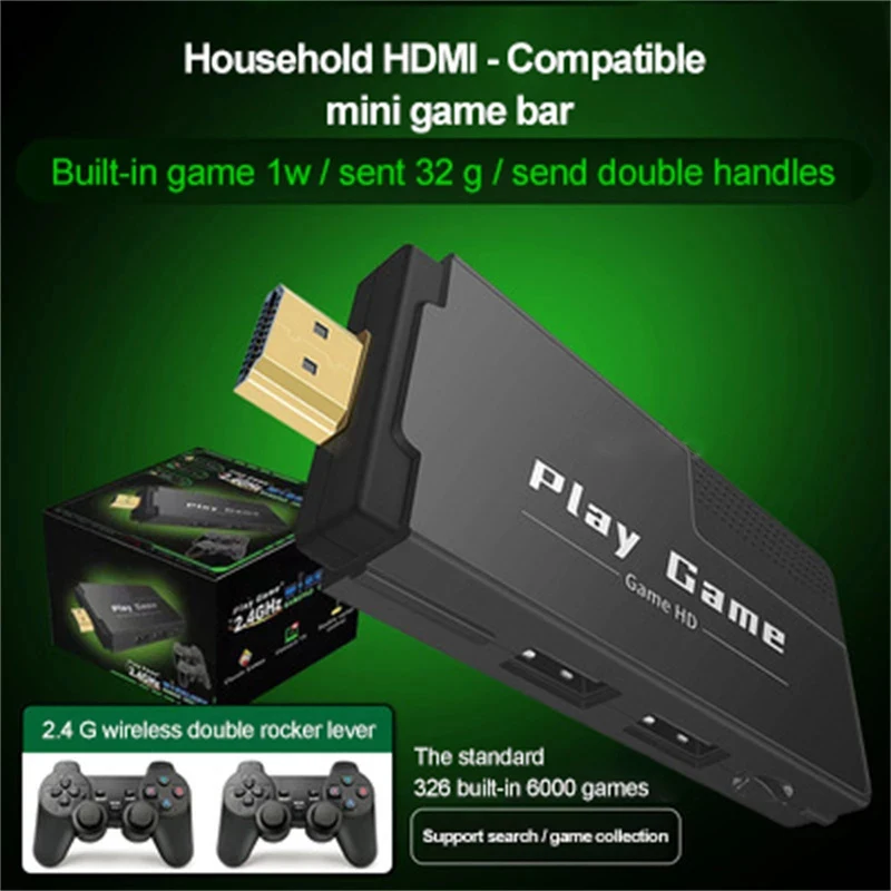 Shirlin J11 Games Stick Hd Video Game Console 2 4g Wireless Gamepad Controllers Mini Box Built In 6000 Retro Classic Games Video Game Consoles Aliexpress