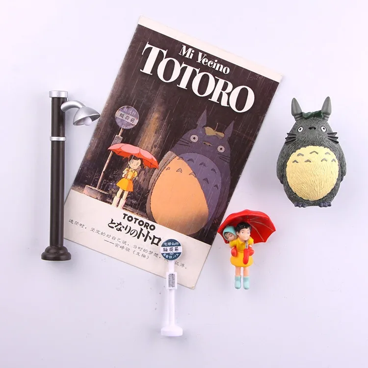 4 шт./лот Мой сосед Тоторо Аниме Фигурка магниты на холодильник отличное качество