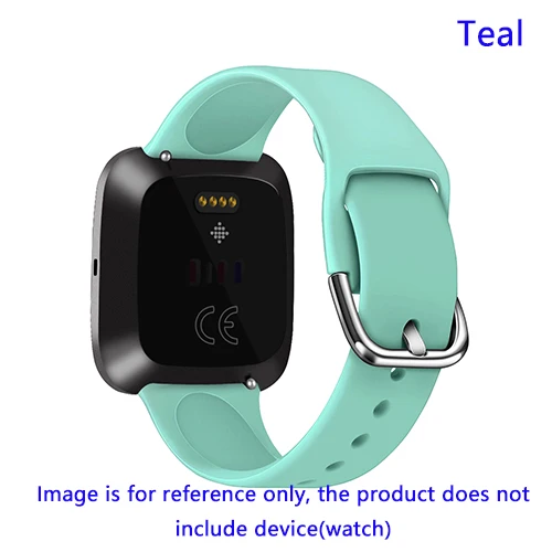 Силиконовый ремешок для Fitbit versa 2 Смарт-часы аксессуары сменные браслеты петля регулируемый браслет - Color: Teal