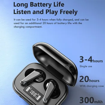 

Mini Dual Wireless Bluetooth 5.0 Earphone Touch Control Bass Headset Touch Control Sport Waterproof with Charging Case