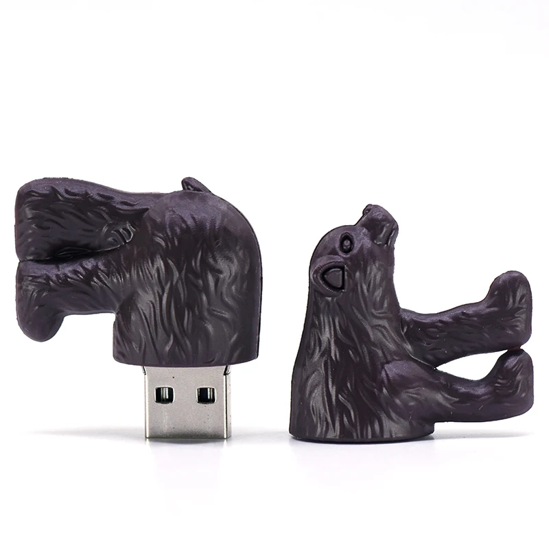 Флеш-накопитель с животными, 16 ГБ, 32 ГБ, 64 ГБ, белый медведь, usb флеш-накопитель, 8 ГБ, 4 Гб, флешка, 128 ГБ, 256 ГБ, карта памяти