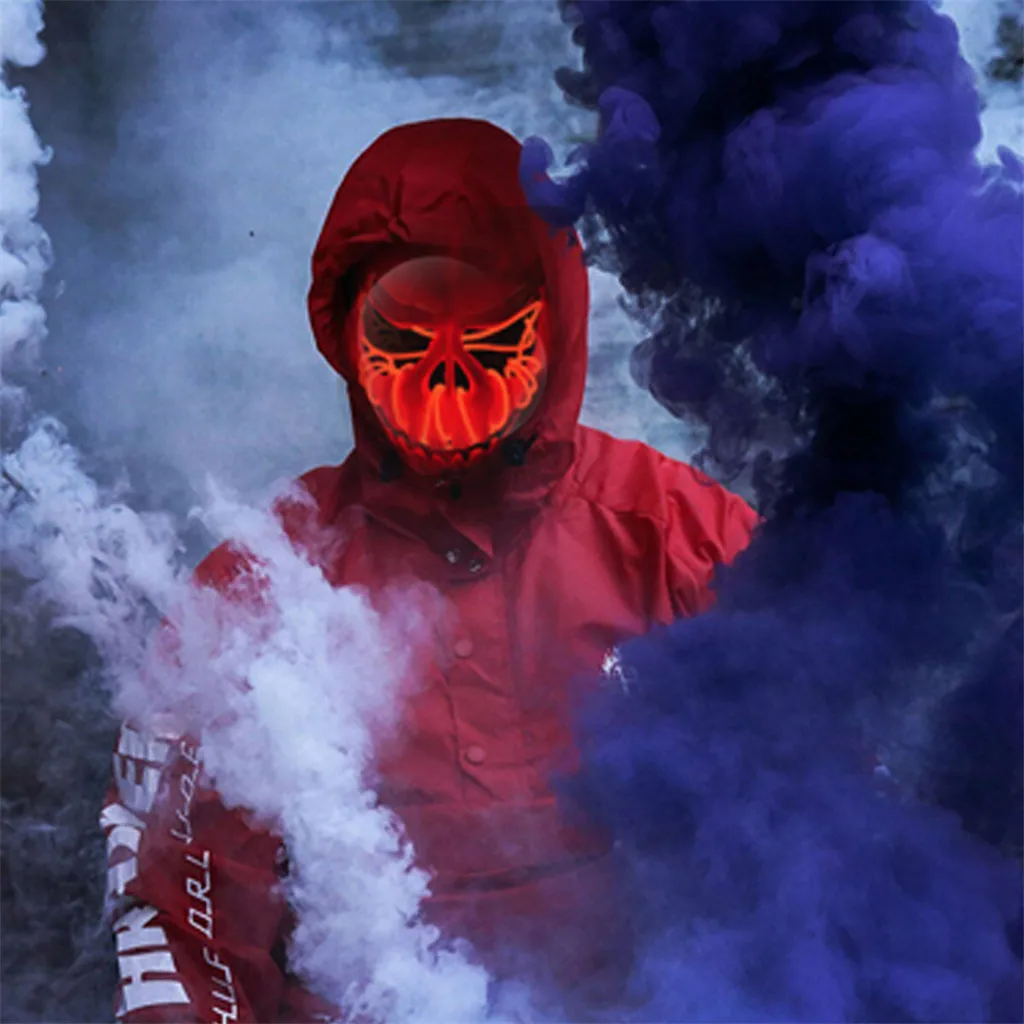 HotHalloween Косплей страшная тыквенная маска зеленый свет для вечерние Декор реквизит жуткий дропшиппинг