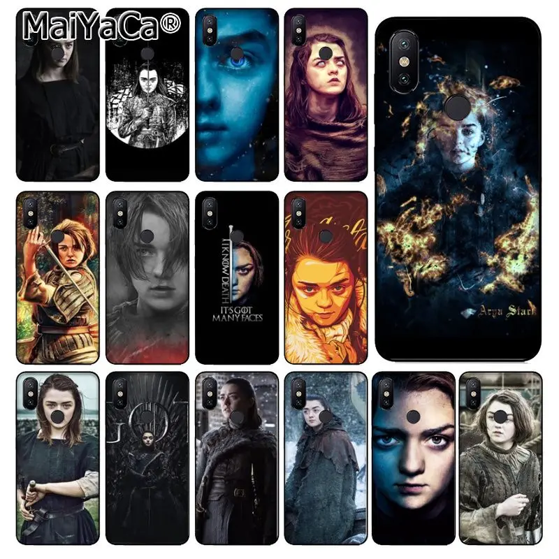 Мягкий чехол из ТПУ для телефона MaiYaCa Game of Thrones Arya Stark xiaomi mi 6 8 se note2 3 mix2 redmi 5 5plus note 4