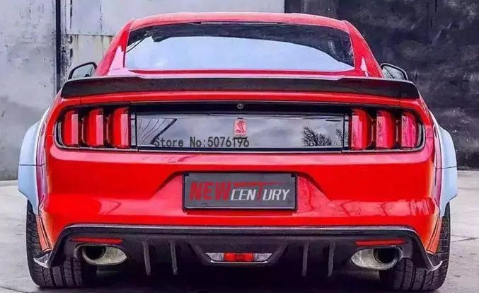 Для Ford Mustang ABS Пластиковый материал спойлер заднего багажника, крыла авто гоночный автомобиль Стайлинг