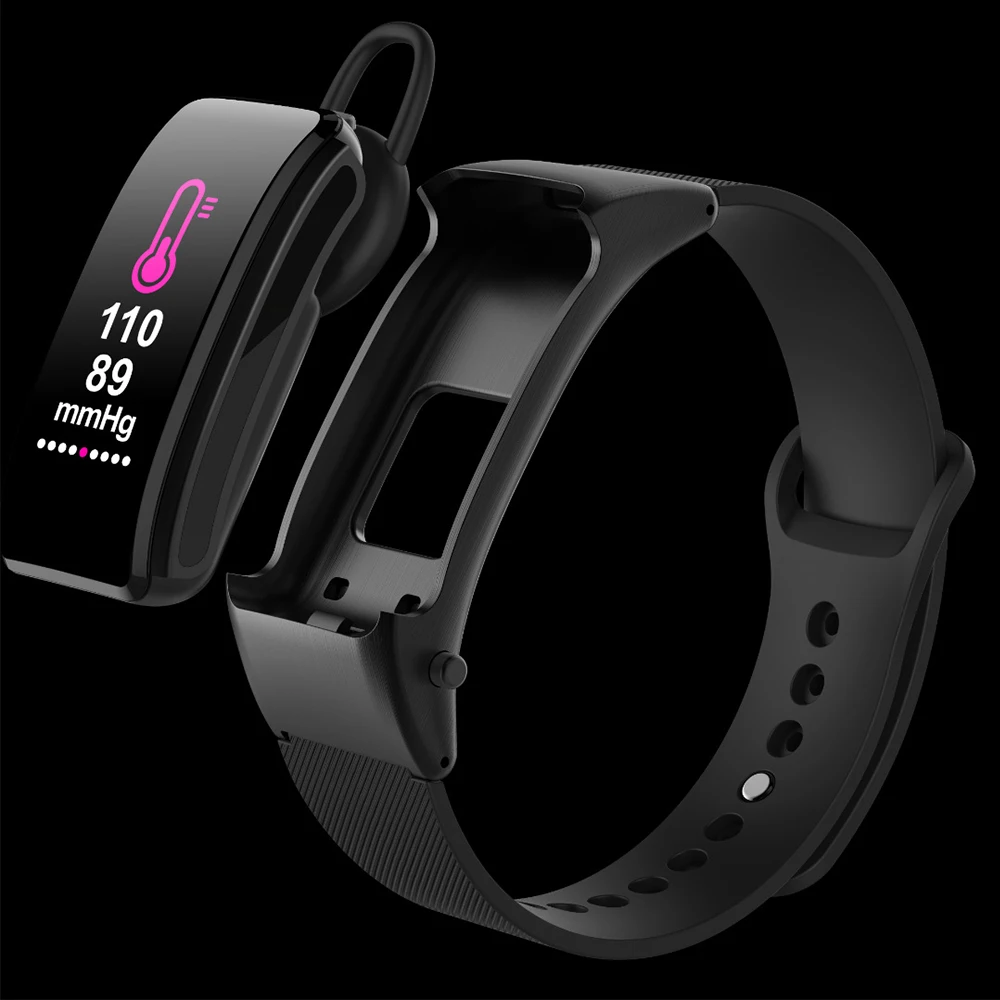 B31 умный Браслет Bluetooth телефонная гарнитура 2-в-1 Цвет Экран крови Давление Мониторинг частоты сердечных сокращений двигатель VS band 3