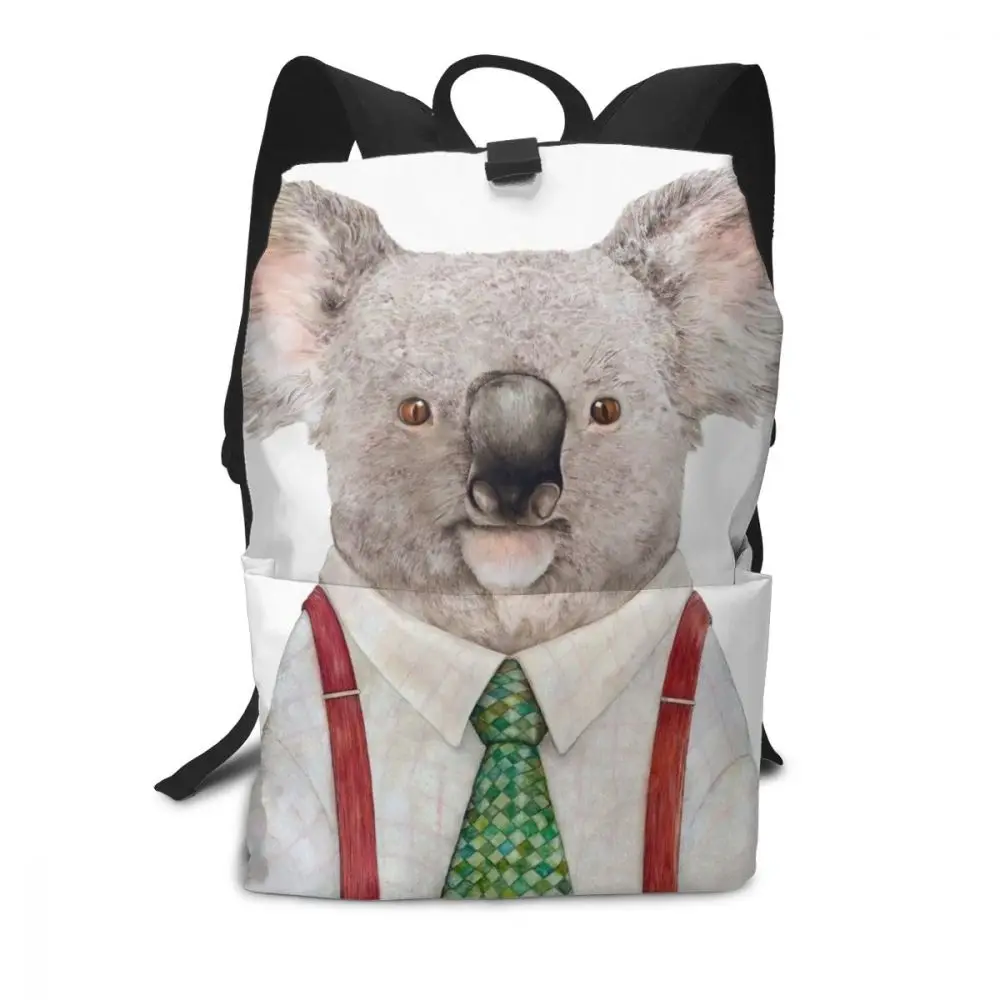 Koala рюкзак Koala Рюкзаки студенческая многофункциональная сумка с принтом Мужские-женские высококачественные трендовые сумки