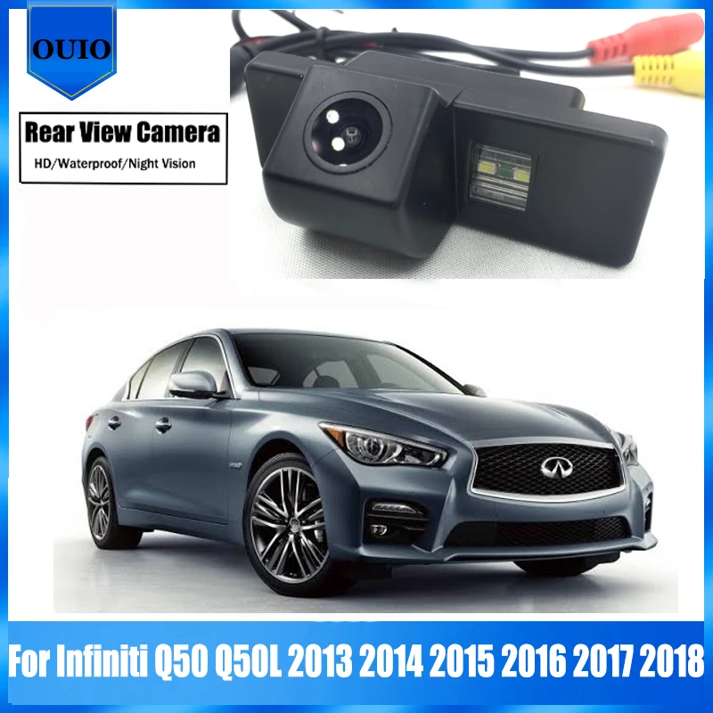 HD камера заднего вида для Infiniti Q50 Q50L 2013 2014 2015 2016 2017 2018 ночное видение