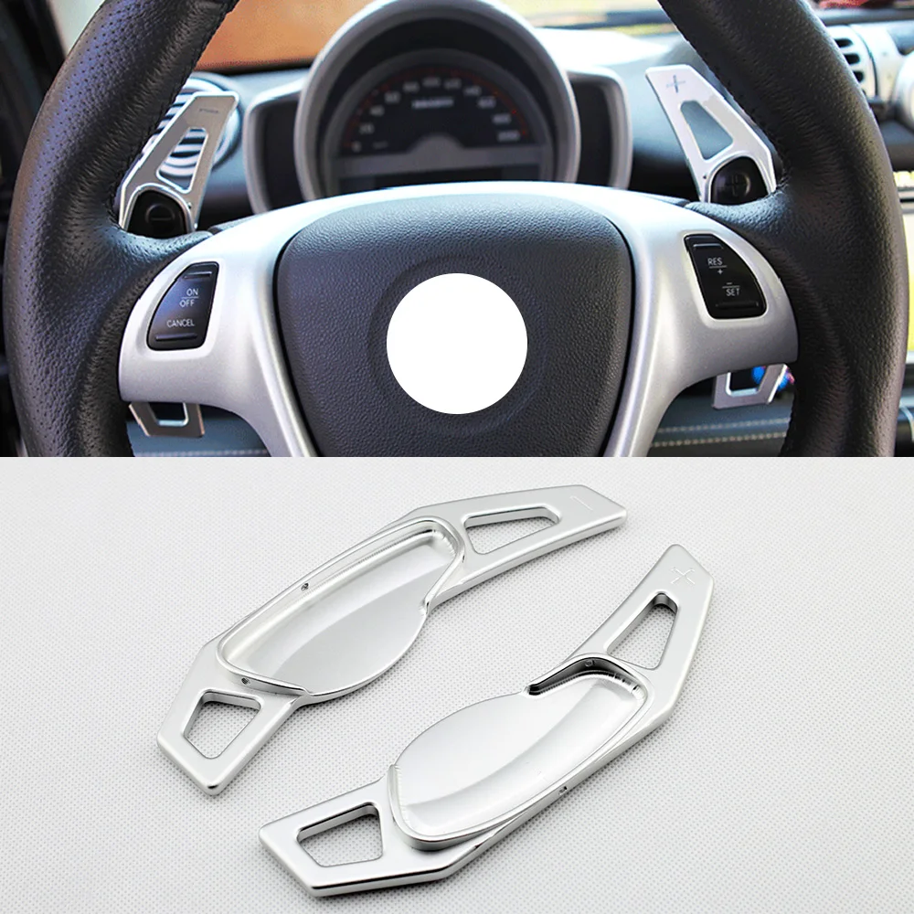 

2X Car Shifter Steering Wheel Shift Paddle Extension Fit For Benz Smart Fortwo W451 W453 Accessories