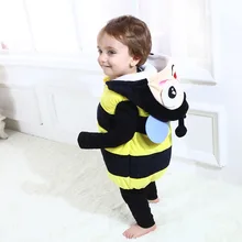 Новинка года, Детский Теплый жилет, Толстый Жилет для маленьких мальчиков с рисунком пчелы, плюшевое плотное пальто