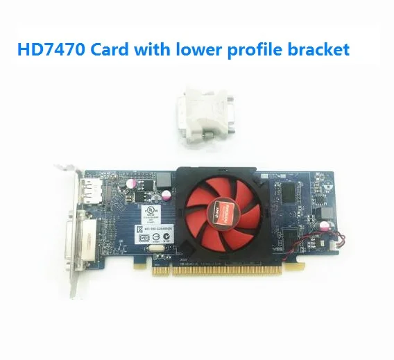 AMD HD7470 1G независимая видеокарта поддерживает 4K небольшой чехол для офисной видеокарты