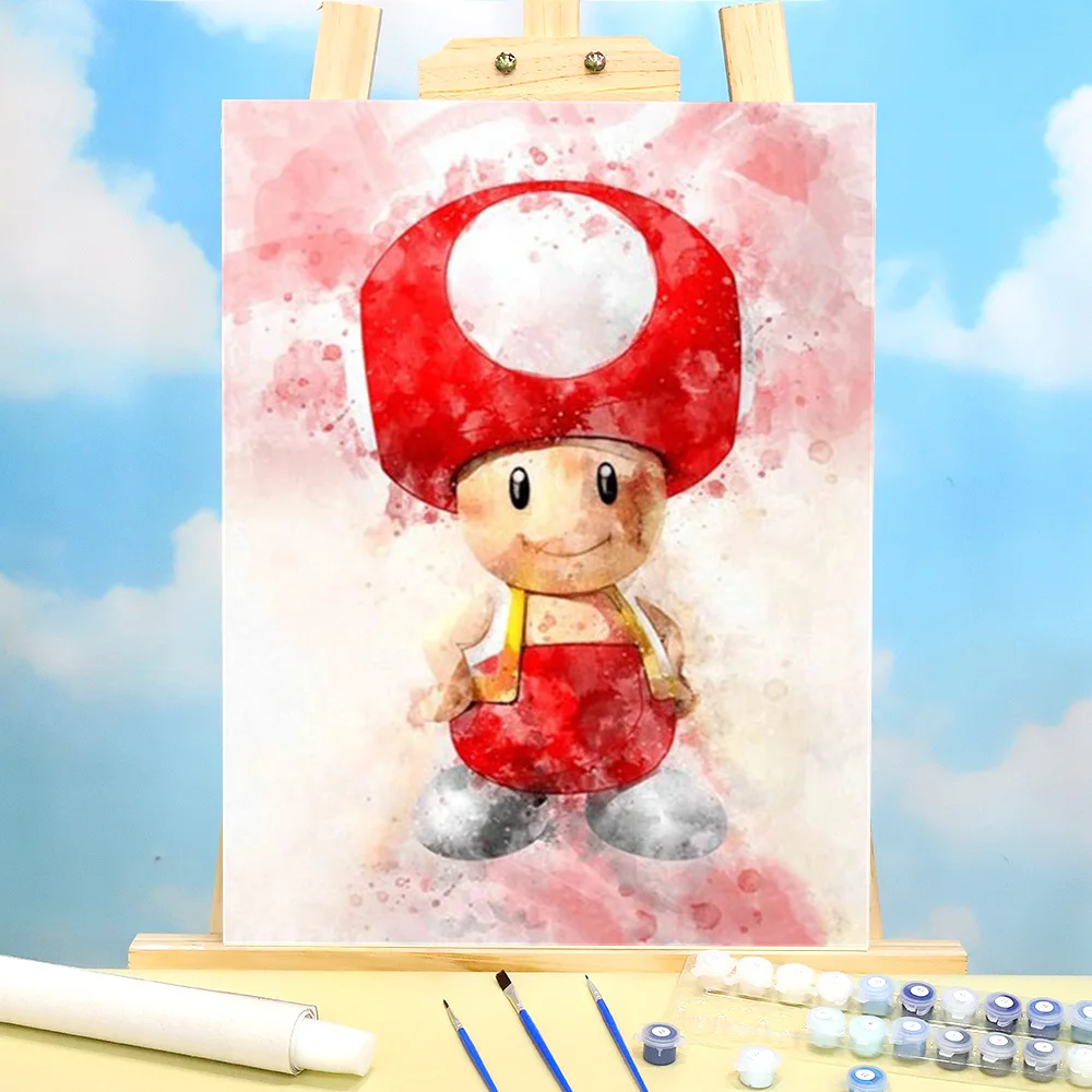 auslöschen Spazieren gehen feiern malen nach zahlen mario Schuss