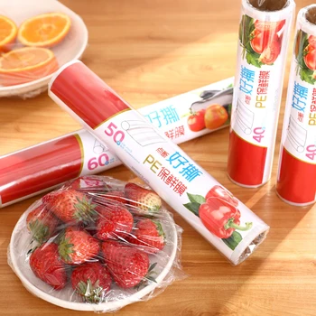 

Kitchen Food Cling Film Refrigerator Fruits 1 Roll Food Fresh Keep Bags Vacuum Sealer Storage Long Keeping Saver Packer Bags