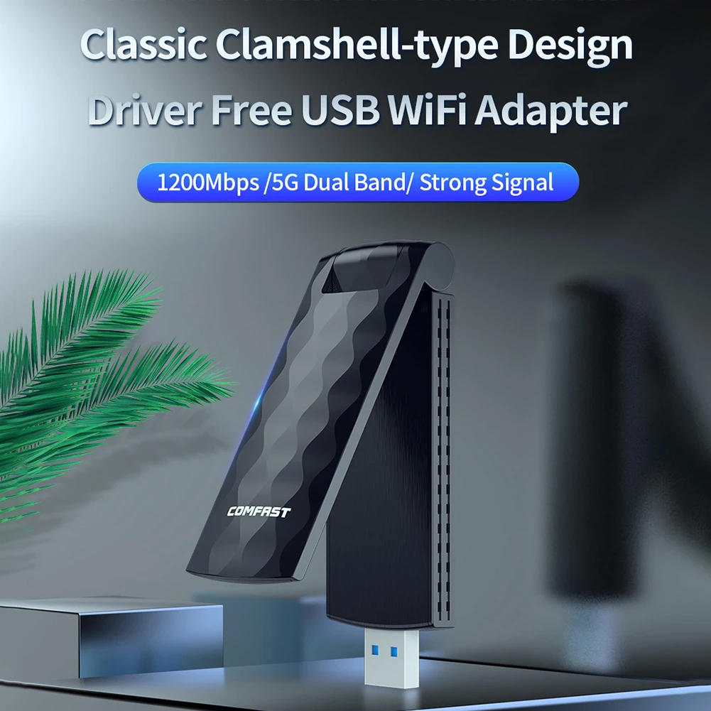 Беспроводной сетевой адаптер COMFAST 1200 Мбит/с USB3.0 для Windows 7/8/8.1/10 | Компьютеры и офис
