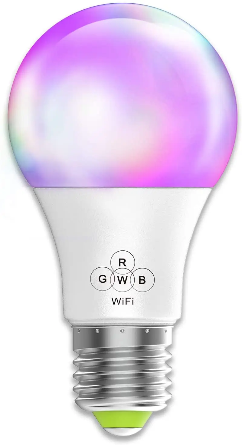 

Smart WiFi Light Bulb Magic Hue A19 E26 (40w Equivalent) Multicolored Dimmable LED Bulb, Compatible with Alexa Google Home Siri