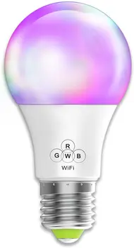 

Smart WiFi Light Bulb Magic Hue A19 E26 (40w Equivalent) Multicolored Dimmable LED Bulb, Compatible with Alexa Google Home Siri