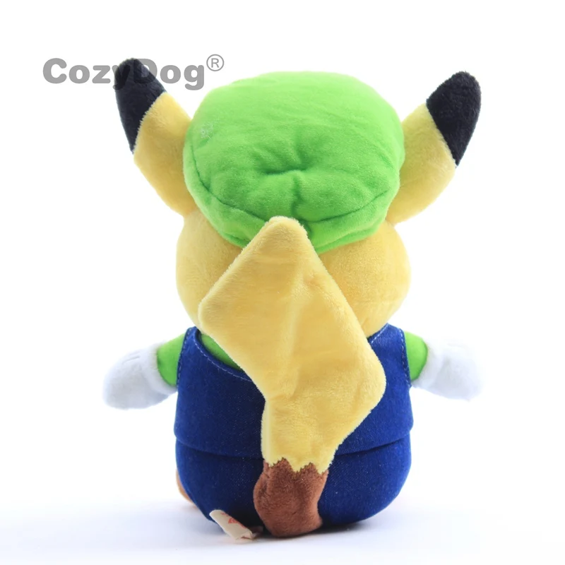 12 см милые плюшевые игрушки Пикачу Кукла Peluche Аниме Пикачу Косплей Марио и Луиджи Плюшевые игрушки для детей Рождественский подарок на день рождения