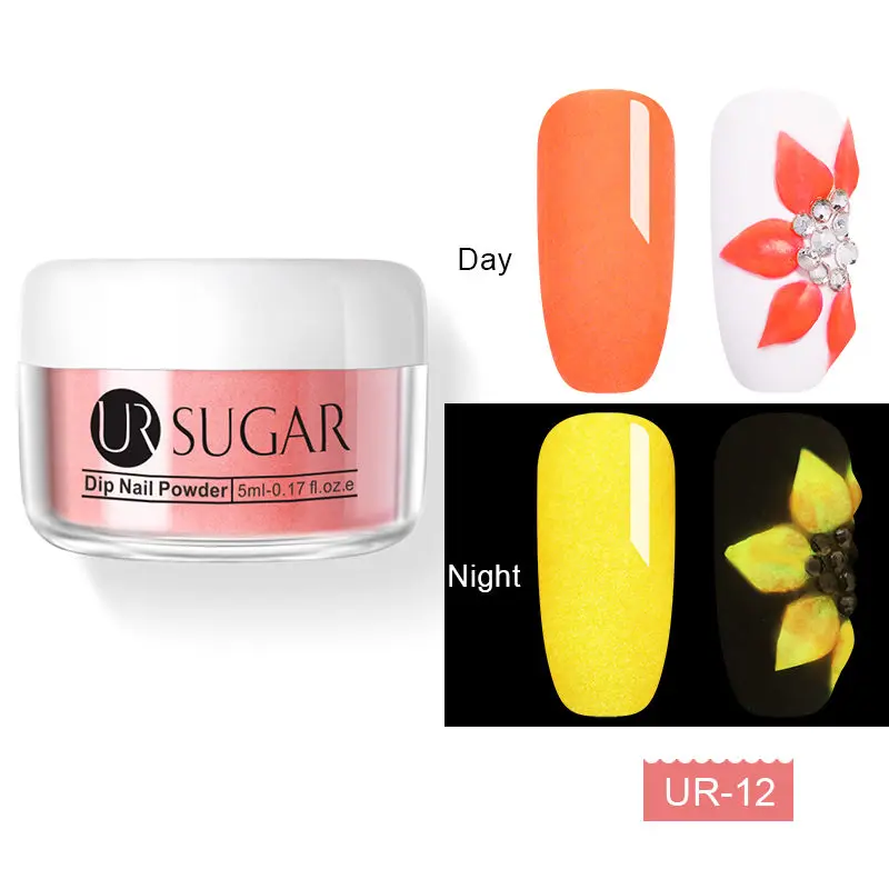 Бургундия Ur sugar 5 мл флуоресцентный Dip порошок для ногтей 3 в 1 акриловый порошок для украшения ногтей светящийся в темноте натуральный сухой без лампы - Цвет: Бургундия