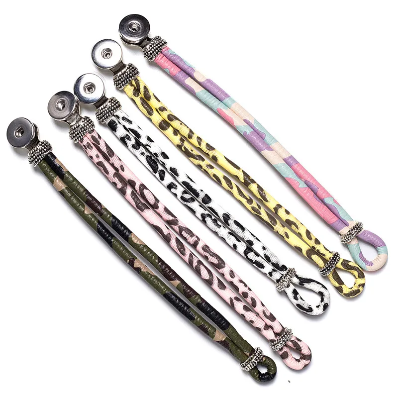 10pcs-lot-Interchangeable-Jewelry-New-PU-Leather-Charm-color-Bracelets-Fit-Snaps-Snap-Buttons-bracelet-21cm(1)