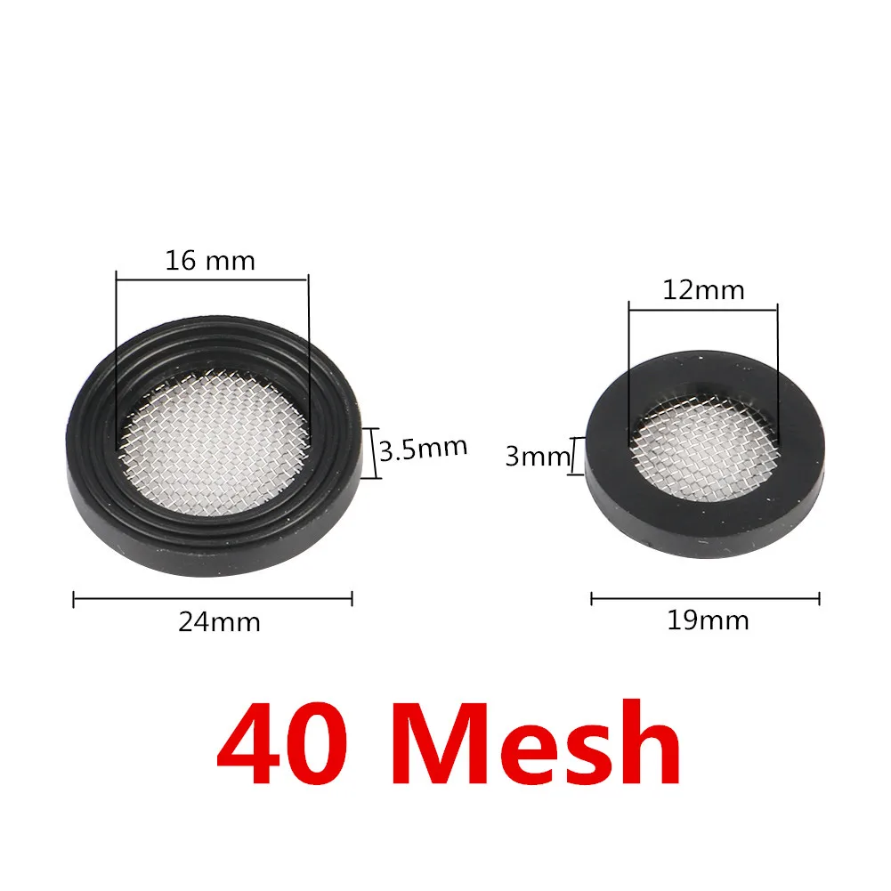 Seal O-Ring Hose Gasket Flat Rubber Washer With Filter Net for Faucet Grommet 1/2&ldquo; 3/4" Rubber Gaskets 40 Mesh 10 Pcs/lot