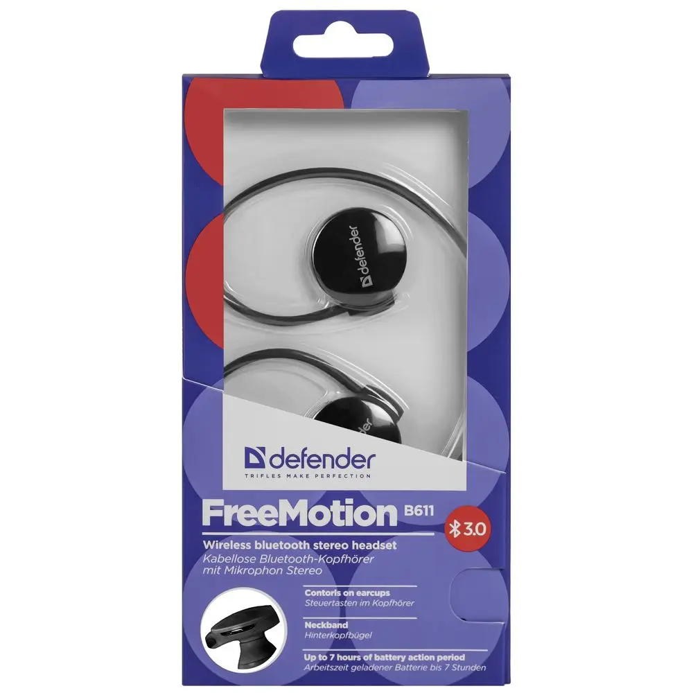 Bluetooth-гарнитура FreeMotion B611 черный, Bluetooth