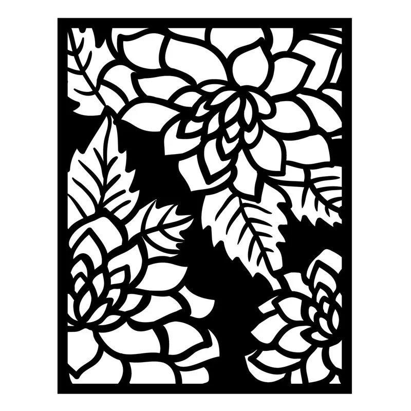 

Naifumodo Floral Frame Metal Cutting Dies Flower Background for Scrapbooking Card Album Embossing Die Cut Template New 2019
