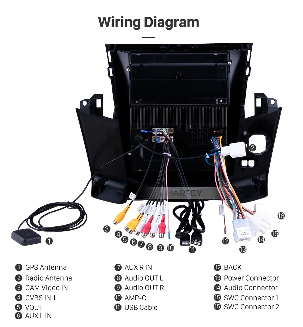 Cheap Harfey Unit Car GPS Navi 4G LTE Android 9.1 Radio 9.7" for 2008 2009 2010 2011 Toyota RAV4 support WIFI Digital TV 1080P Video 21