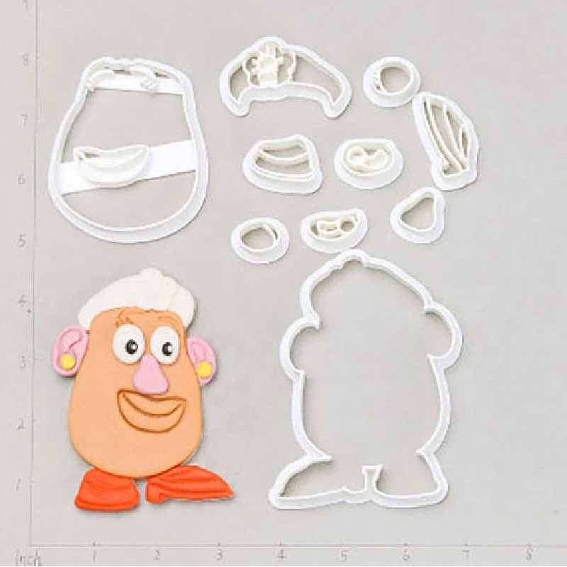 Игрушка из мультфильма голова картофеля древесный логотип Piggy Forky помадка резак