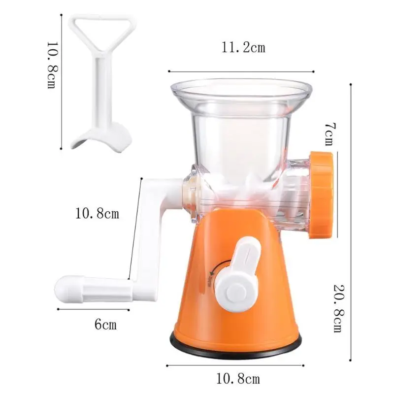 Manual Meat Grinder Pasta Maker Stainless Steel Home Kitchen Fruit Vegetable Food Chopper Mincer Enema Machine Food Processors