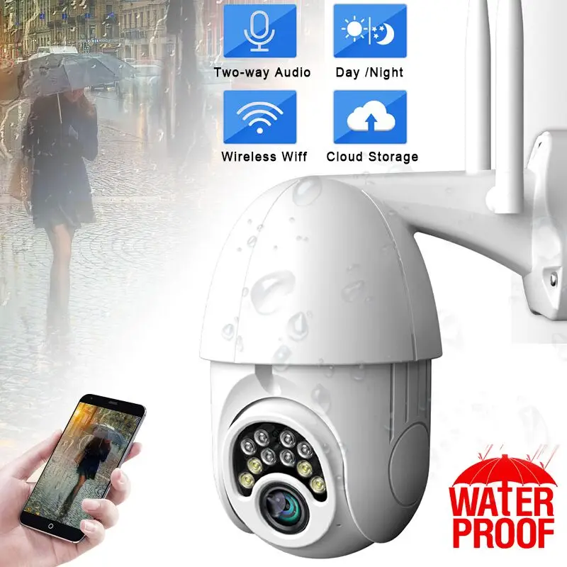 1080P HD ip-камера, уличная, скоростная, купольная, беспроводная, Wifi, 4-кратный зум, ИК Сетевая, скоростная купольная, 2-мегапиксельная камера безопасности, CCTV камера наблюдения s