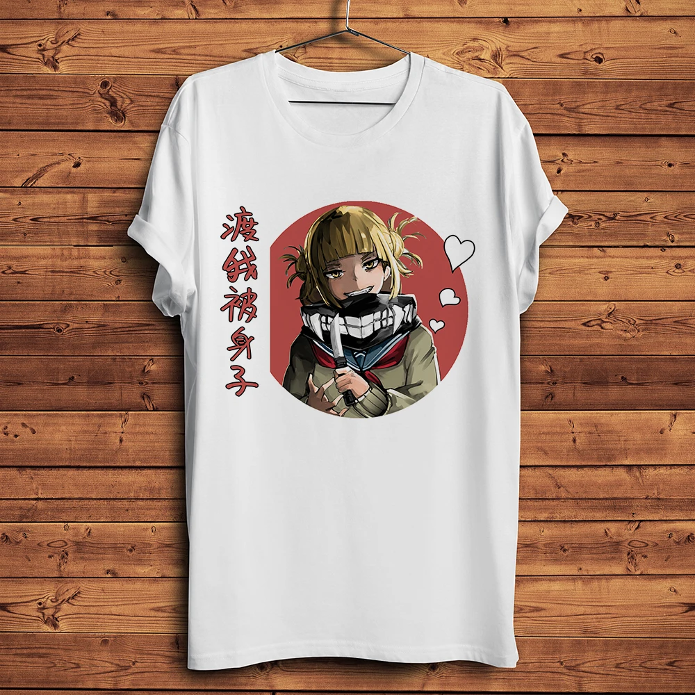Himiko Toga Anime Graphic Unisex Summer Tee - White Casual Otaku Shirt