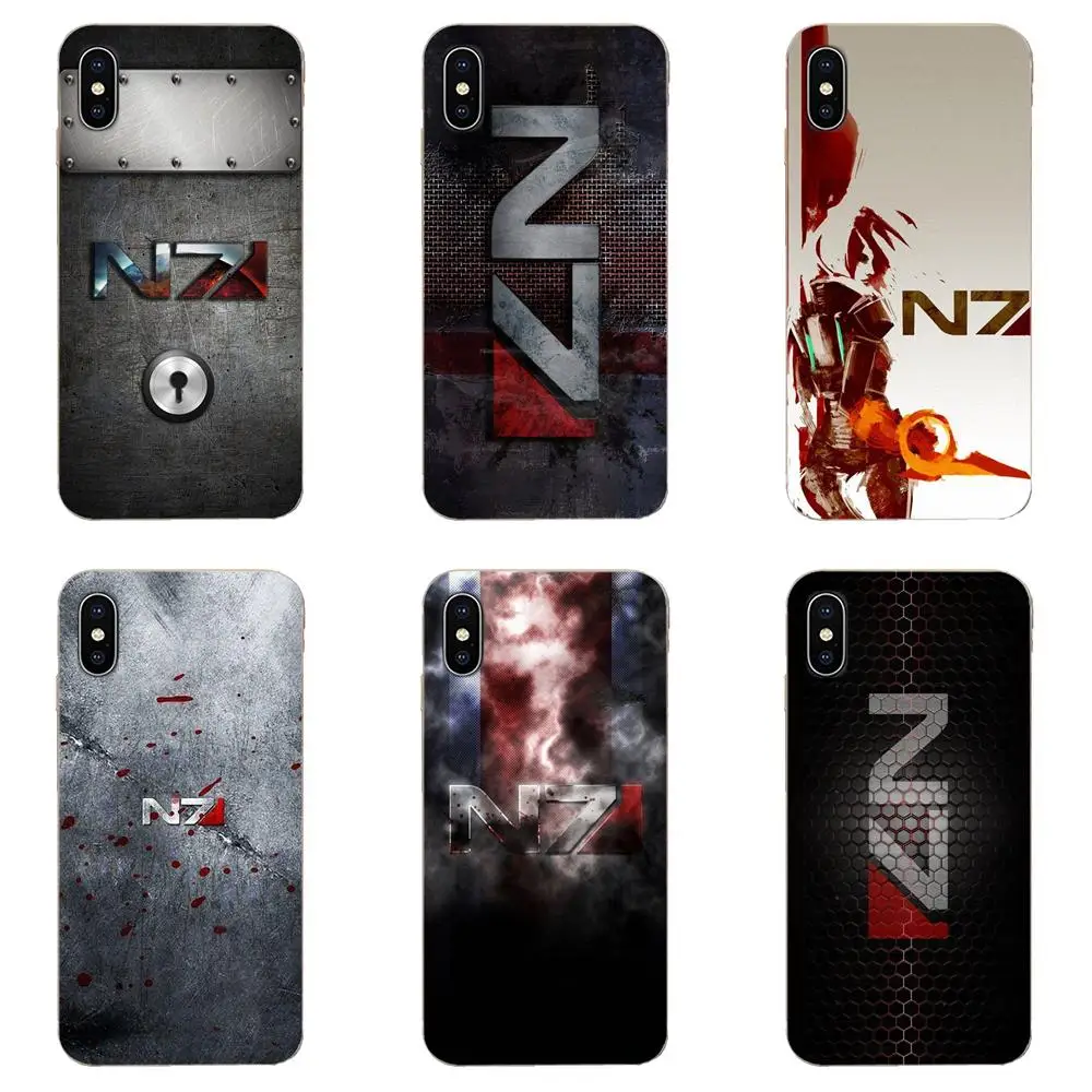 Аниме Mass Effect N7 TPU мобильный телефон чехлы для Huawei Honor Mate 7 7A 8 9 10 20 V8 V9 V10 V30 P40 G Lite Play Mini