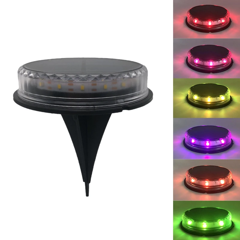thumbnail image 1 of Lámpara de suelo con energía solar, impermeable, para jardín, camino, terraza, luces con 8 LED, lámpara solar para el patio de la casa, camino de acceso, césped, 1 of 5
