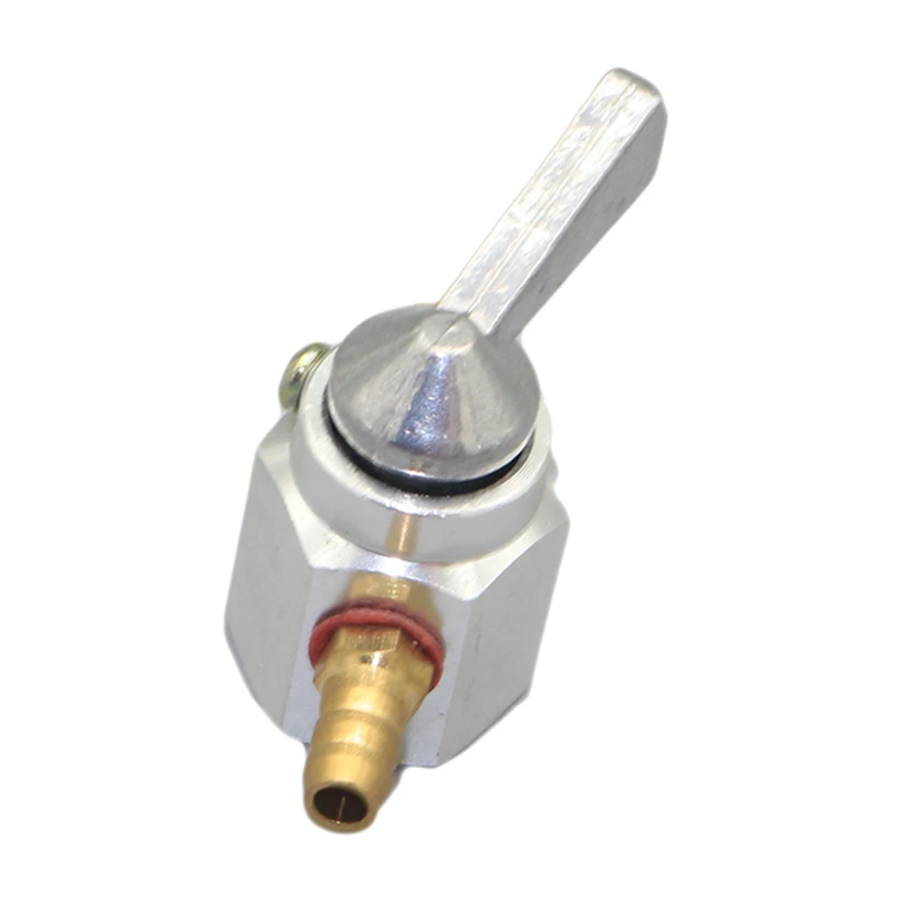 Silver Fuel Gas Switch Valve Petcock for Motorcycle Pit Quad Dirt Bikes ATV Go-Kart