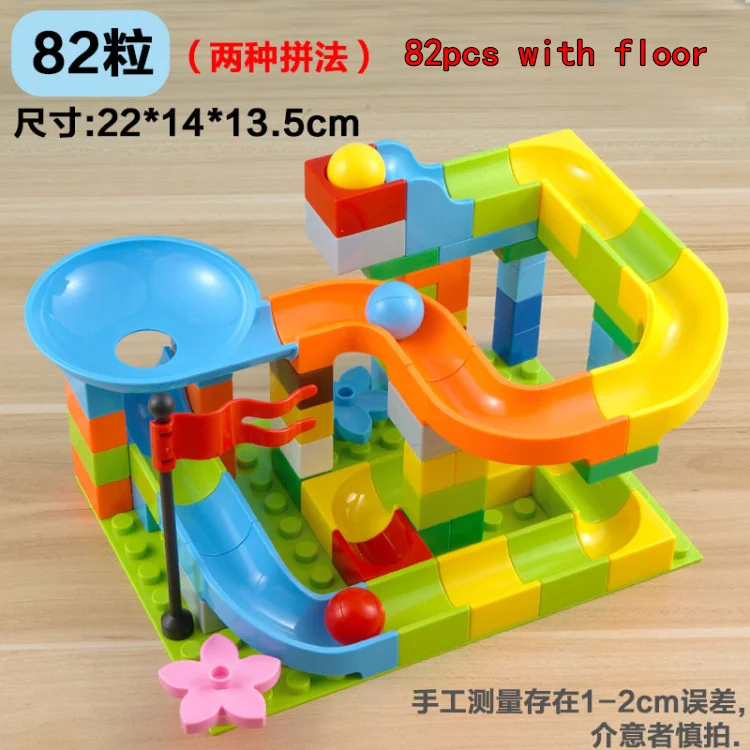 Marble Racing run block legoing строительные блоки лабиринт мяч duplo трек детская головоломка