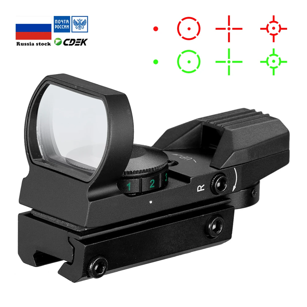 2021 Tactical RedDot Sight Scope Reticle Holographic Reflex 20mm Best For Huntin 
