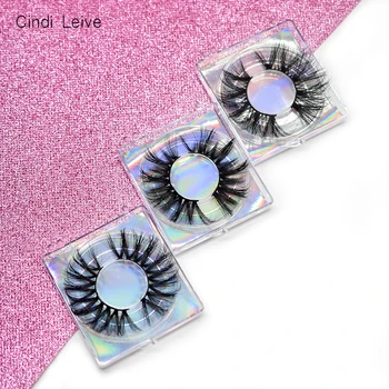 

Mink Eyelashes Luxury False Eyelashes Makeup Packaging Boxes Vendor Lash Case Dramatic Soft 5D Mink Eyelash 25mm Mink Lashes