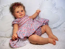 Poupée de renaissance pour bébé de 3 mois, Simulation corporelle en tissu de 60 Cm, fait à la main, sang veineux visible, haut de gamme 