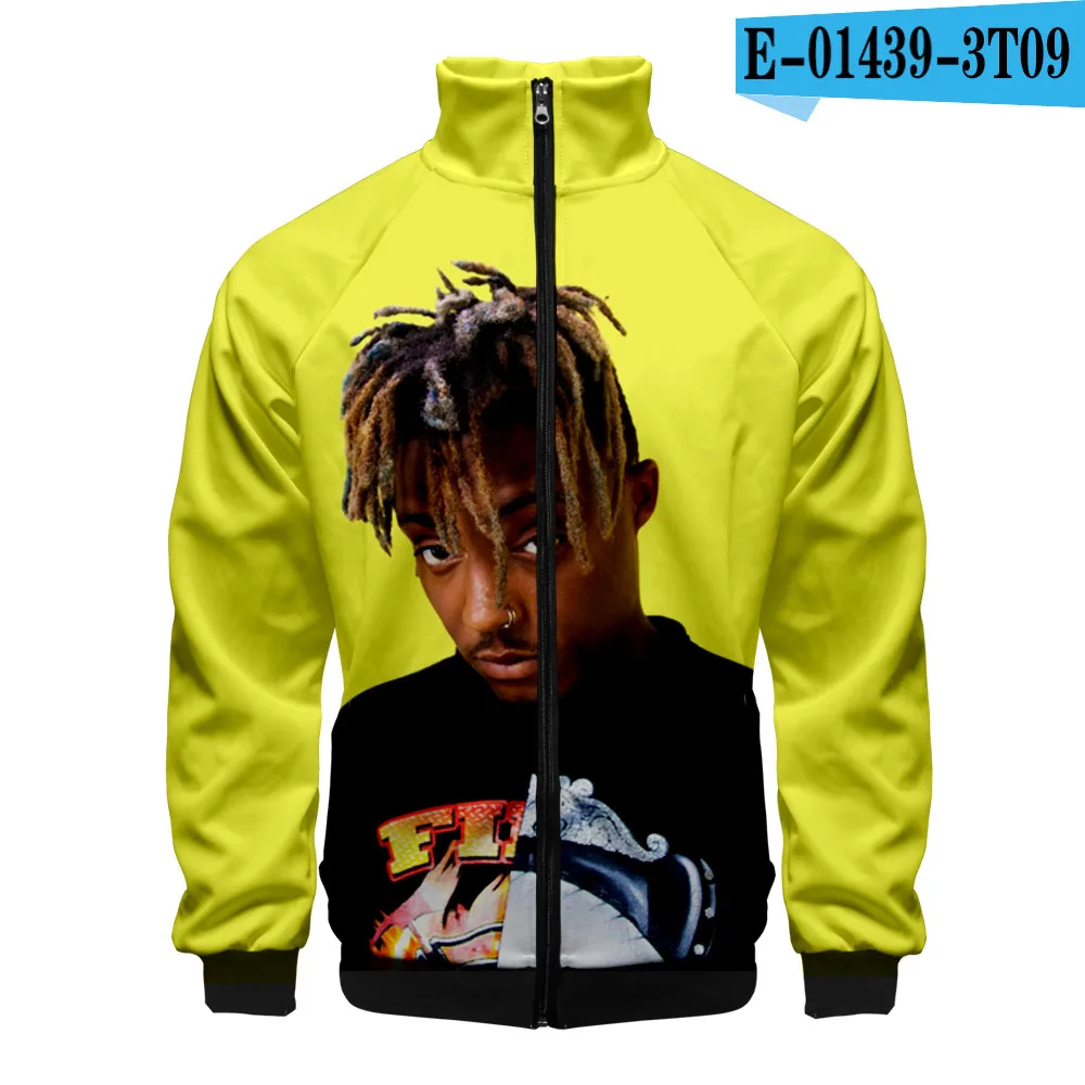 Frdum Tomme Harajuku R I P rapper juice wrld 3D принт Стенд воротник молния Модный японский тренд Highstreet Повседневная Толстовка - Цвет: 3T09