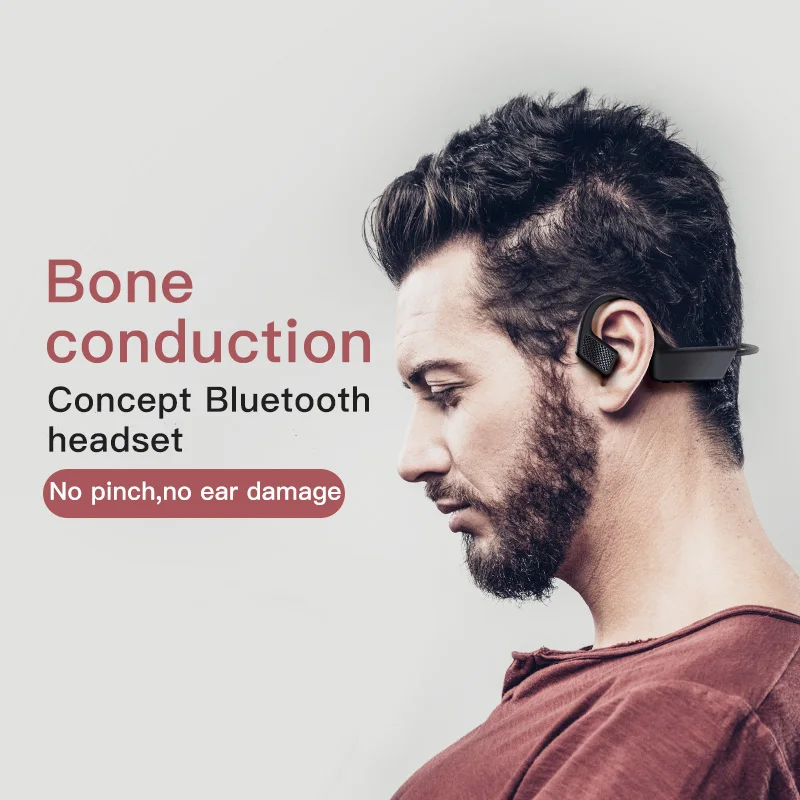 Ankeface TWS Wireless Bluetooth Earphone Bone Conduction Sports Waterproof Headset for XIAOMI HUAWEI IPHONE SAMSUNG Smart Phone