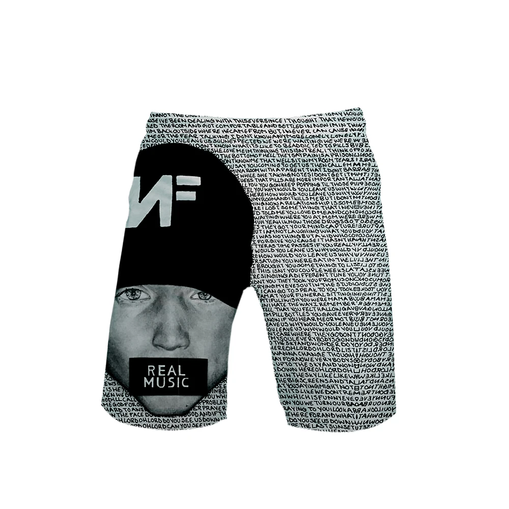 Rapper Nathan John Feuerstein альбом поиск NF 3d печать летние мужские модные трендовые шорты популярные повседневные летние шорты
