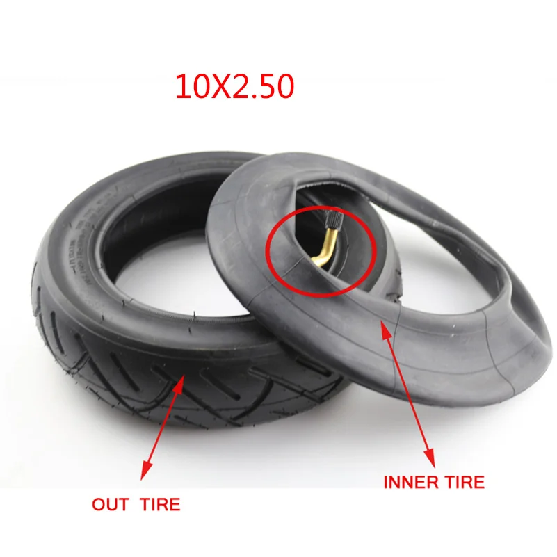tube and tire 10x2,50 шины электрический скутер балансировочный Ховерборд самостоятельно умный баланс шины 10 10-дюймовые шины с внутренней трубкой - Цвет: tube and tire