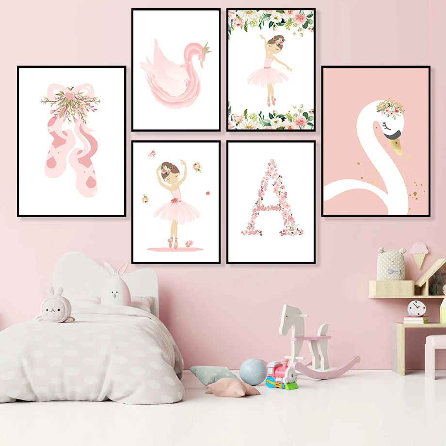 Cute Shoes Ballet Girl Swan Quotes Nursery Nordic Posters And Prints Wall Art Canvas Painting Wall Pictures Baby Kids Room Decor Cute Shoes Ballet Girl Swan Quotes Nursery Nordic Posters And Prints Wall Art Canvas Painting Wall Pictures Baby Kids Room Decor