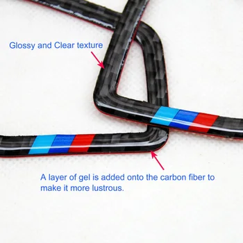 

Carbon Fiber Front Dashboard Upper Air Outlet Trims For BMW 3 4 Series F30 F33