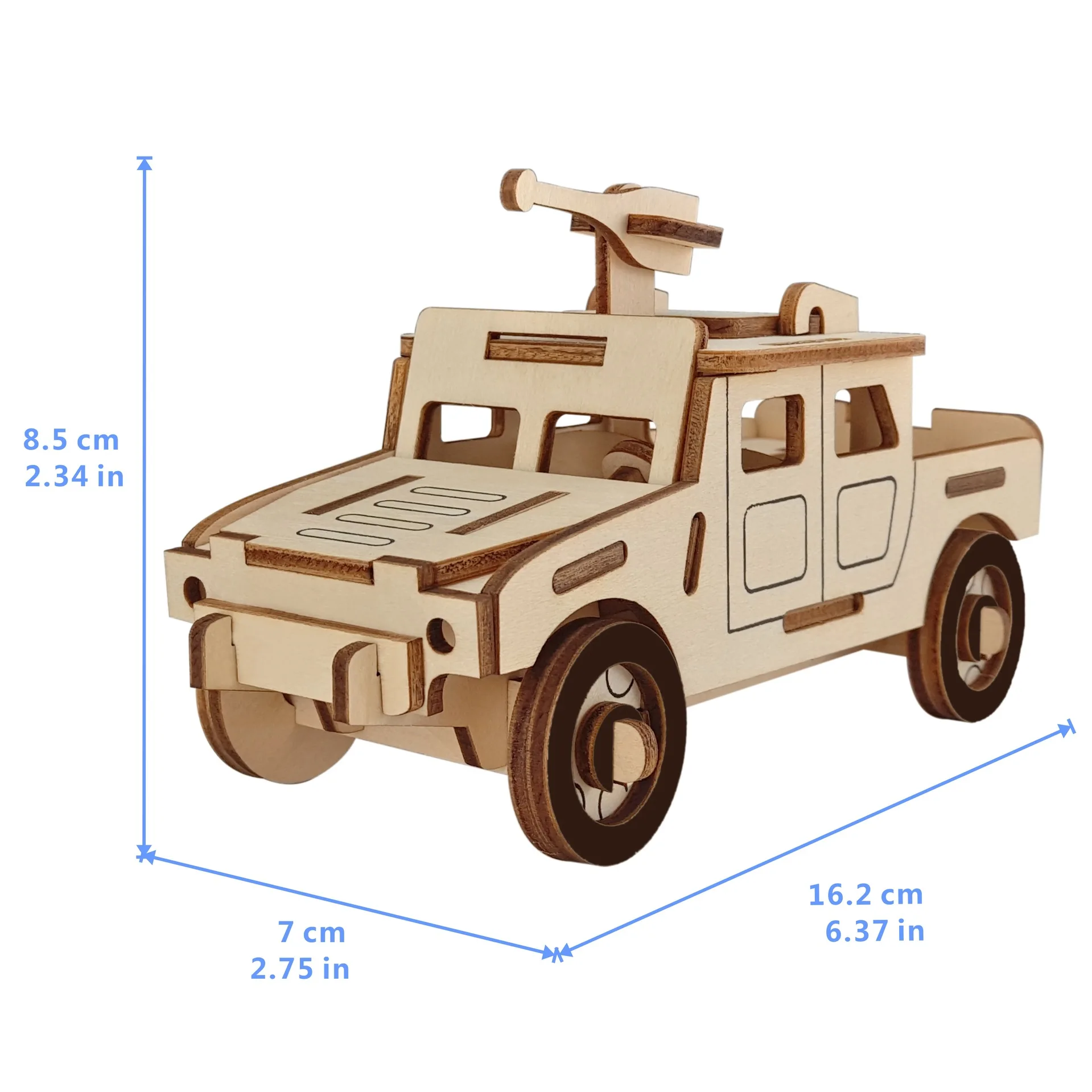 wooden jeep toy
