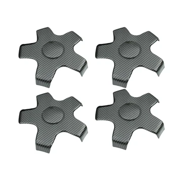

4Pcs Car Carbon Fiber Wheel Center Hub Cap Cover Protection Rim Cap for Tesla Model 3