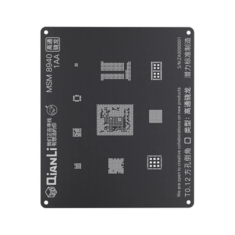 Qianli iBlack 3D BGA реболлинг набор трафаретов для Android устройство, док-станция Qualcomm Встраиваемая мультимедийная карта памяти DDR MTK 6582 MSM8916 8917 8909 8939 8953 8940 Kirin 665 659