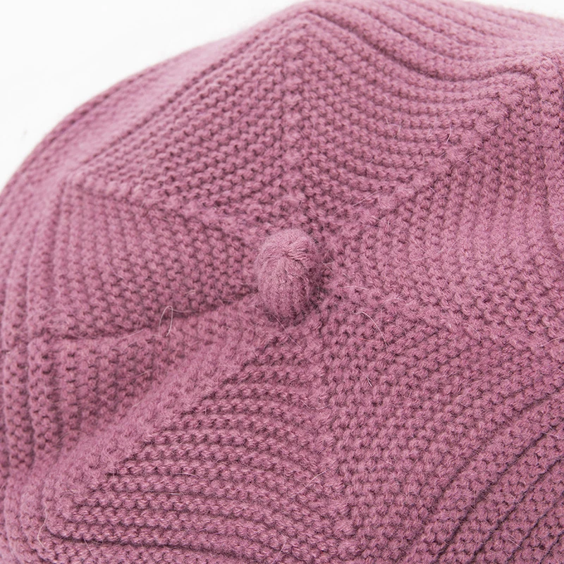 Новая модная теплая зимняя шапка Skullies Beanies, вязаная шапка для женщин, шапка из кроличьего меха, шапки для женщин, Casquette Femme Gorros cap s